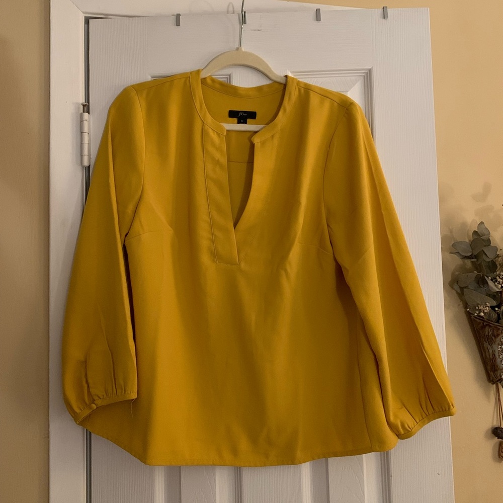 Jcrew Yellow Blouse